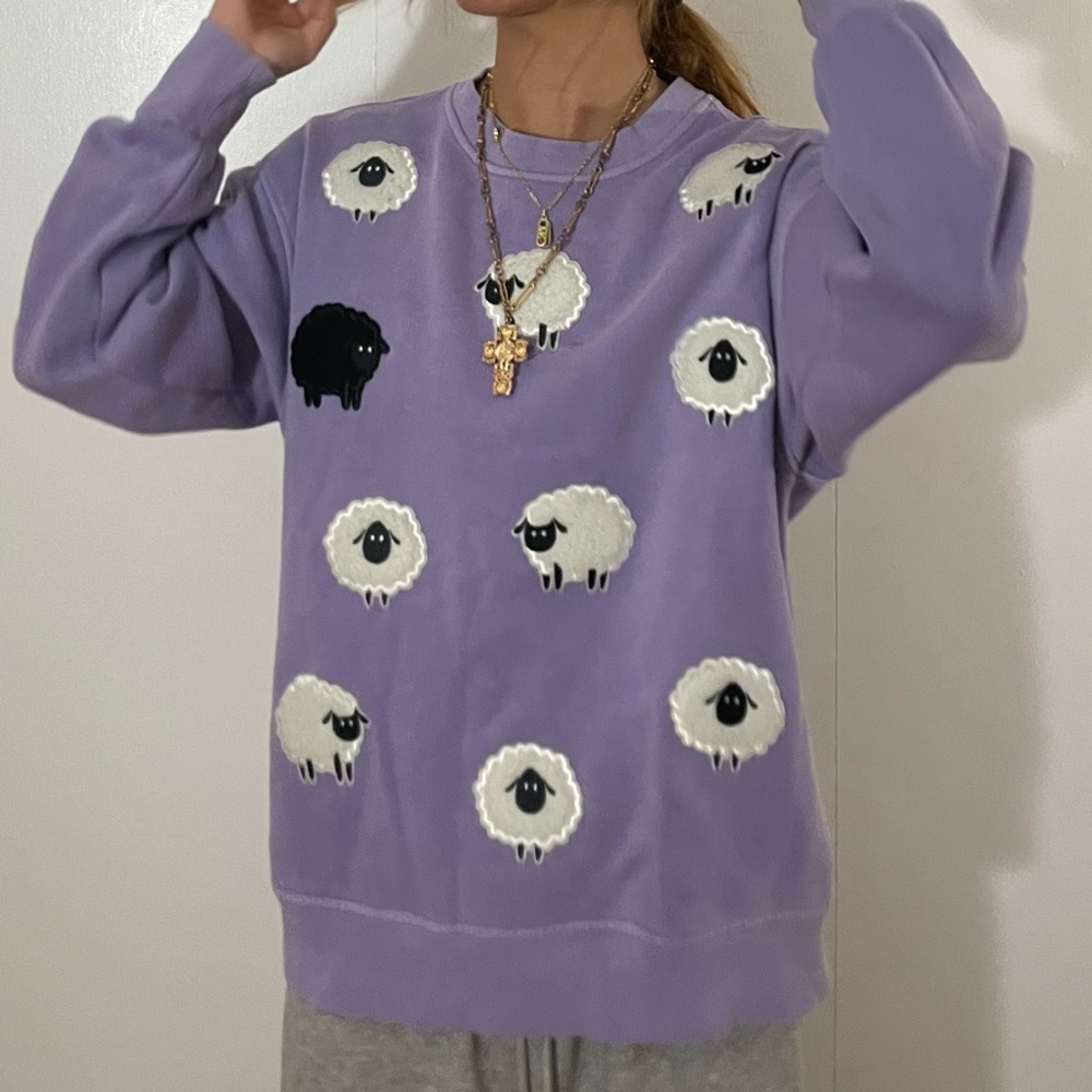 Purple Forever21 Black Sheep Sweater Never Worn Brand New